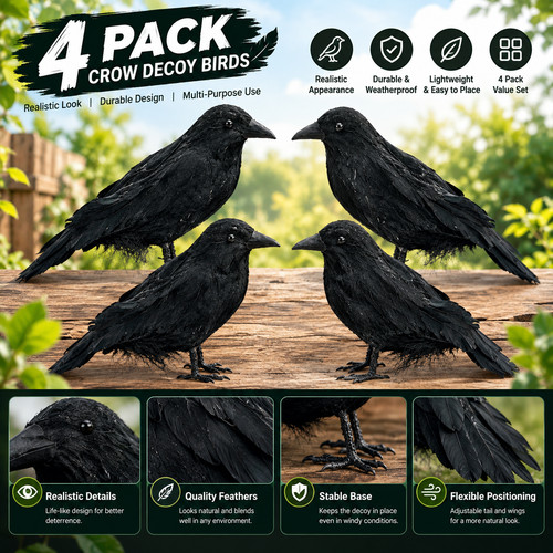 4pcs fake black - fake,