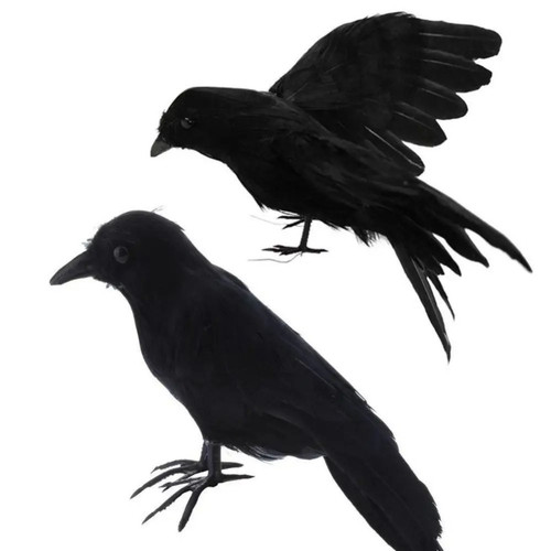 Halloween fake black raven - halloween,