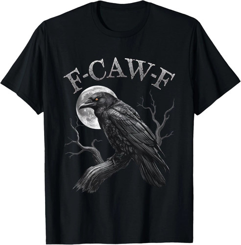 Black crow caw f funny - black,
