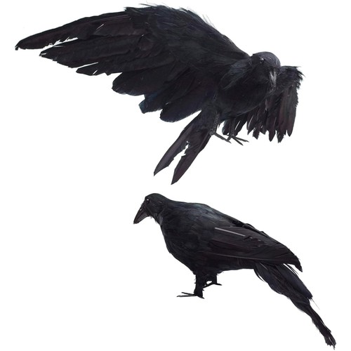 Creepy handmade black crows - handmade,