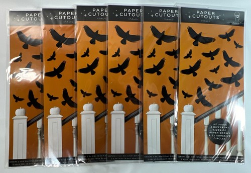 Paper cutouts crows - 6,