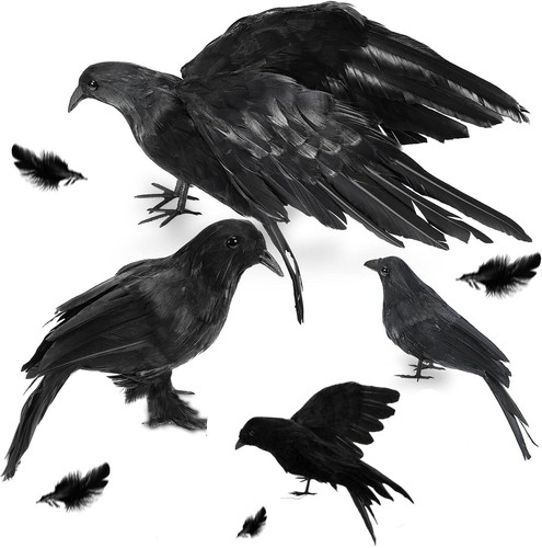 Halloween crow decorations - halloween,